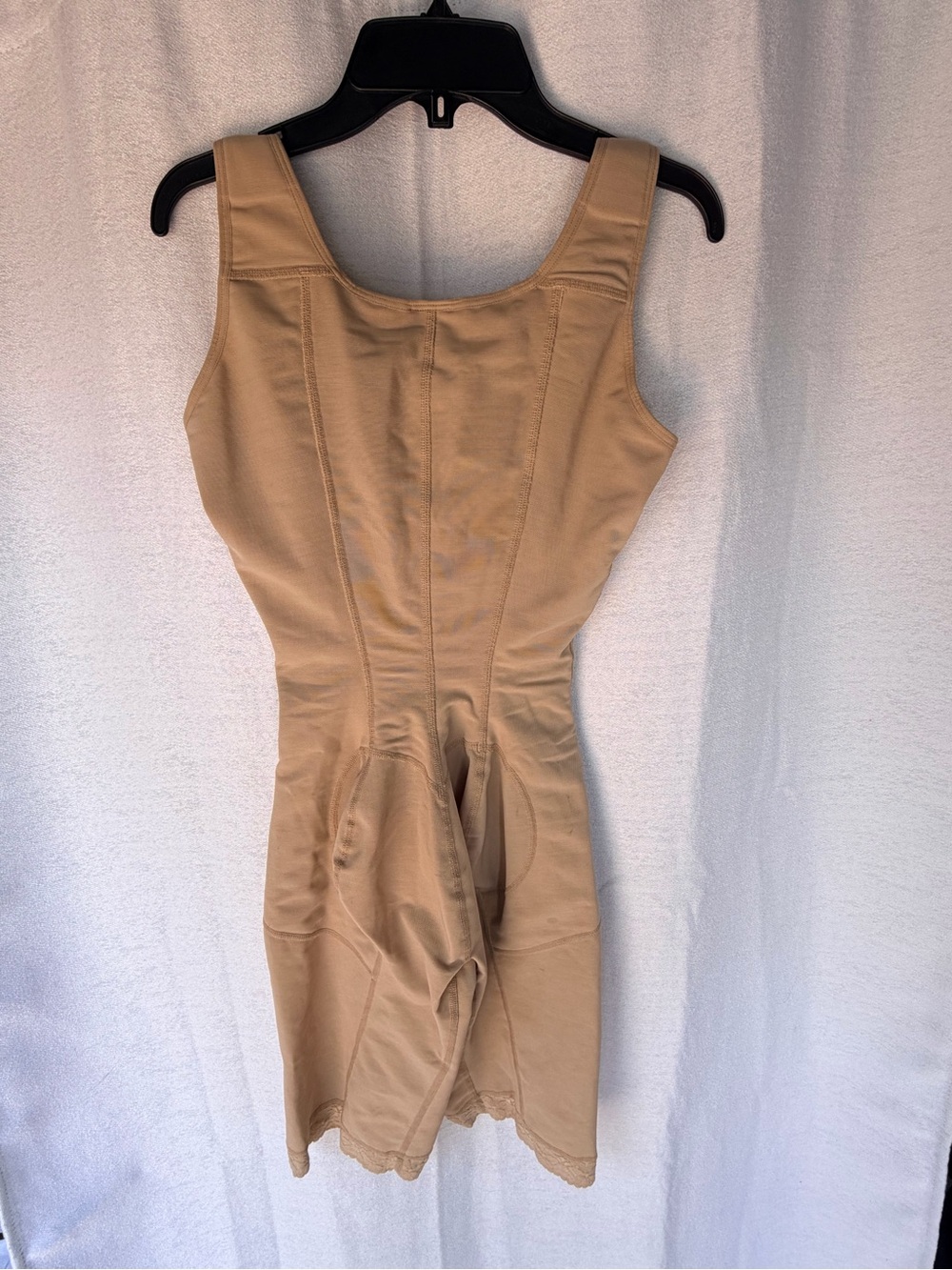Women’s Full Body Shapewear Zip Front Sculpting Bodysuit - Beige - Picture 2 of 3